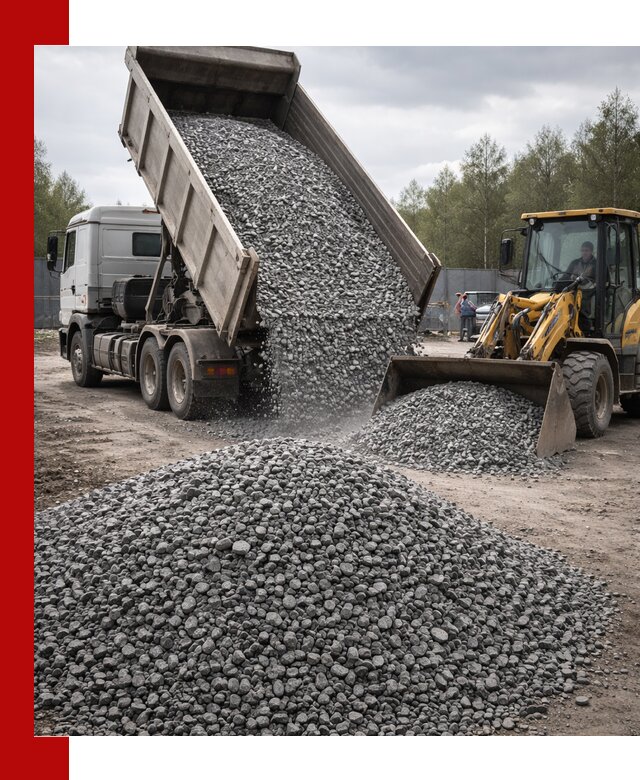 Доставка и продажа щебня гранитного в Юрге