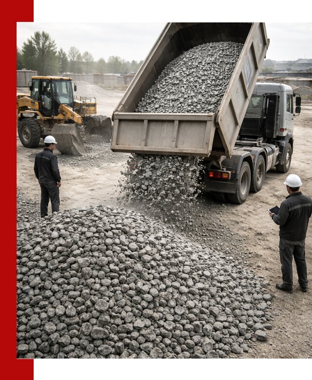 Доставка гранитного щебня фракции 20-40 в Юрге