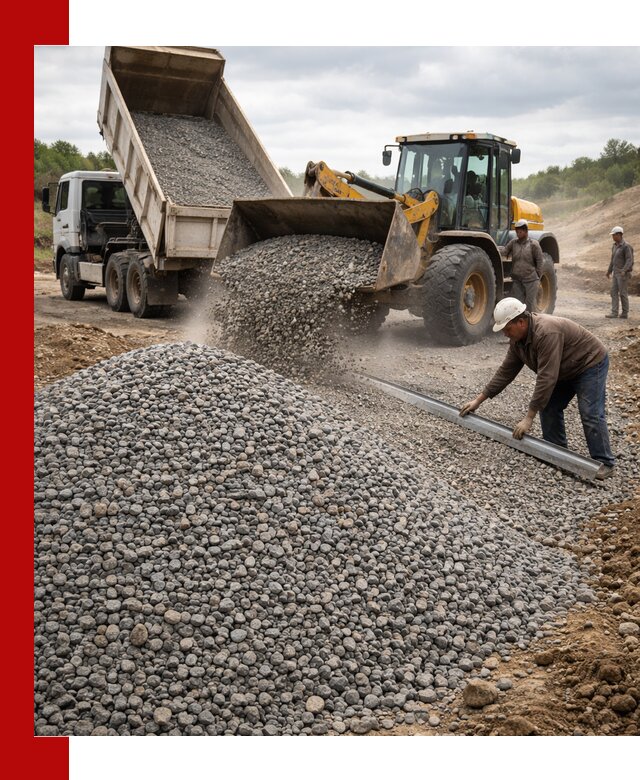 Гравийный щебень фракция 5-20 с доставкой в Юрге