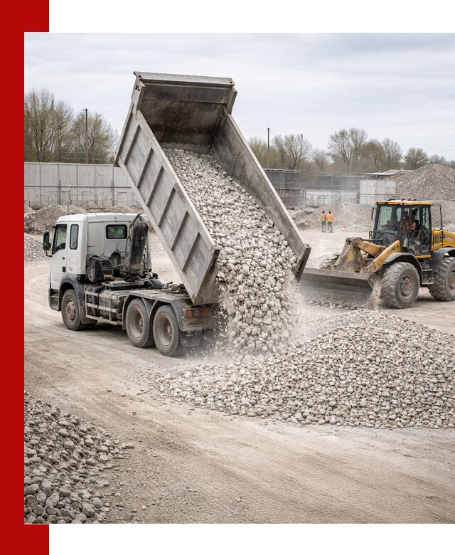 Доставка и продажа известнякового щебня в Юрге