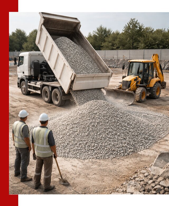 Купить известняковый щебень фракции 5–10 мм с доставкой в Юрге