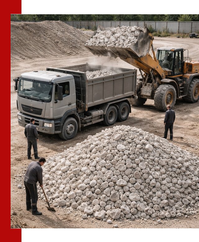 Известняковый щебень фракция 70–150 с доставкой в Юрге