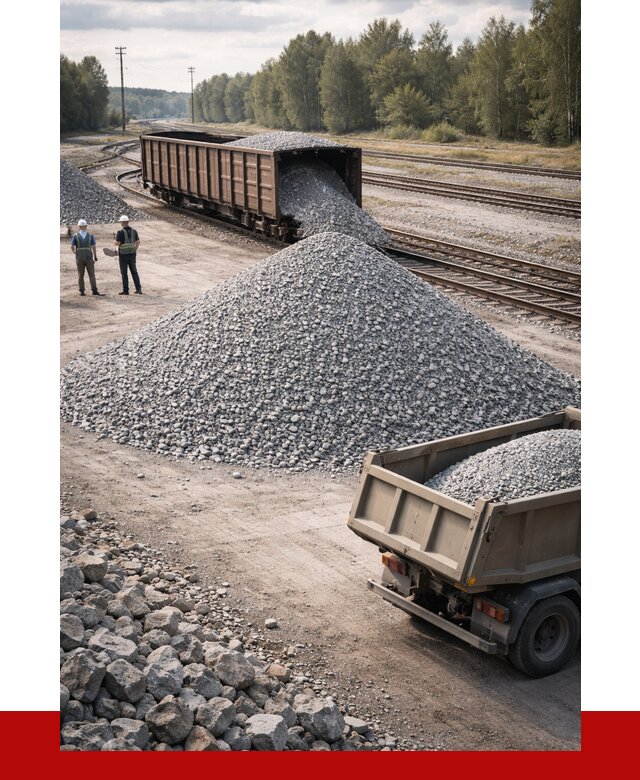 Железнодорожный щебень 20-60 в Юрге от 1818 р. | ПРОНЕРУДЮрг