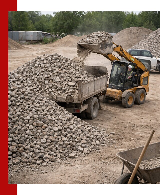 Доставка вторичного щебня в Юрге для строительных работ