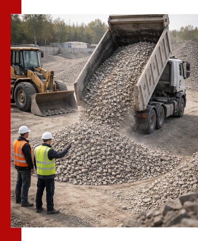Вторичный щебень фракция 40–70 доставка в Юрге