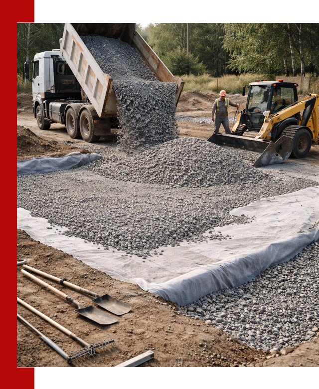 Щебень для фундамента с доставкой в Юрге