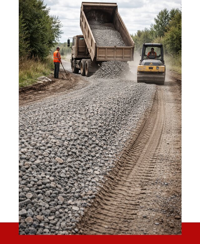 Щебень для отсыпки дороги в Юрге от 2888 р. ПРОНЕРУДЮрг