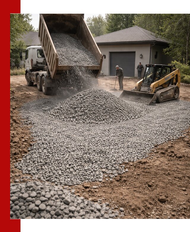 Щебень для парковки в Юрге: доставка и укладка качественного материала