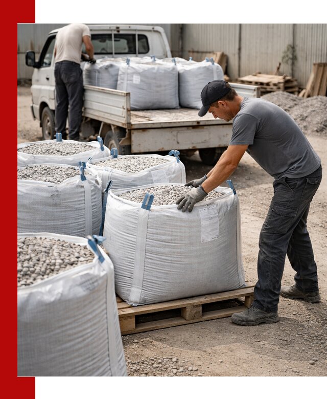 Доставка щебня в мешках по выгодным ценам в Юрге