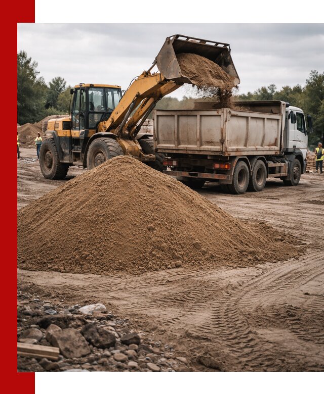 Доставка речного песка навалом в Юрге быстро и выгодно