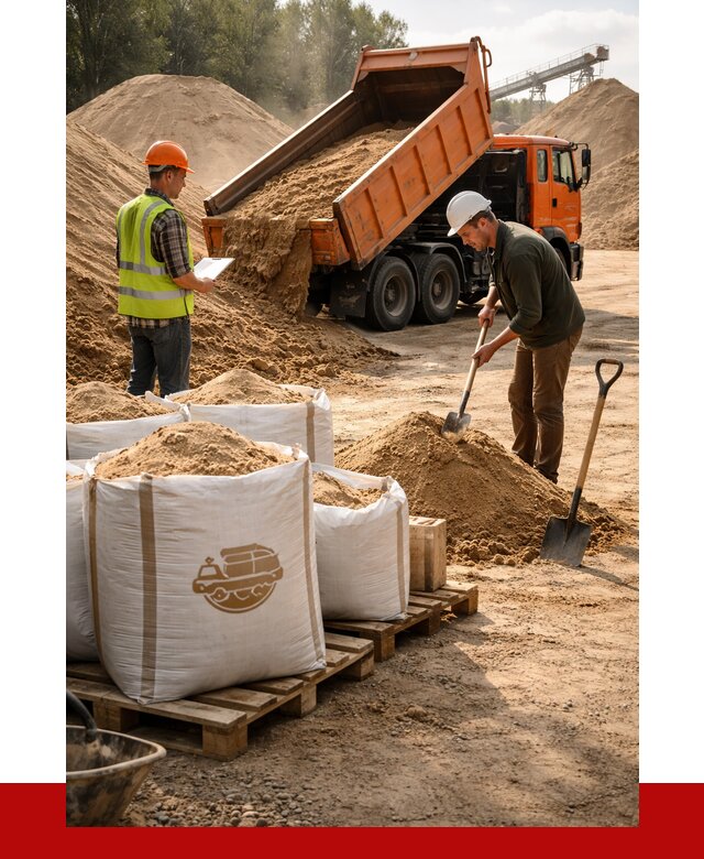 Строительный песок в Юрге от 2353 р. с доставкой, ПРОНЕРУДЮрг