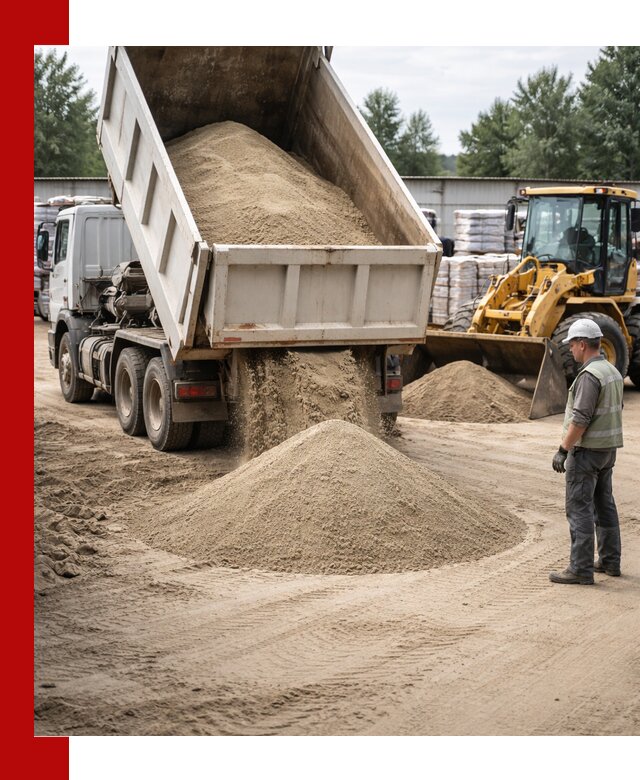 Поставка и доставка песка для бетона в Юрге