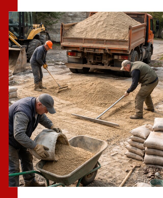 Поставка песка для стяжки в Юрге с быстрой доставкой
