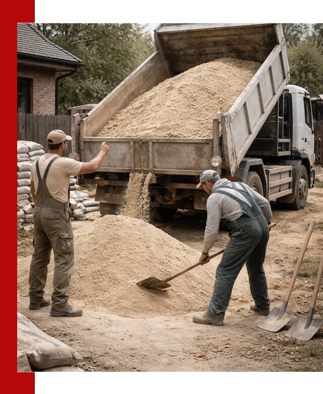 Песок для штукатурки с доставкой в Юрге качественный и чистый
