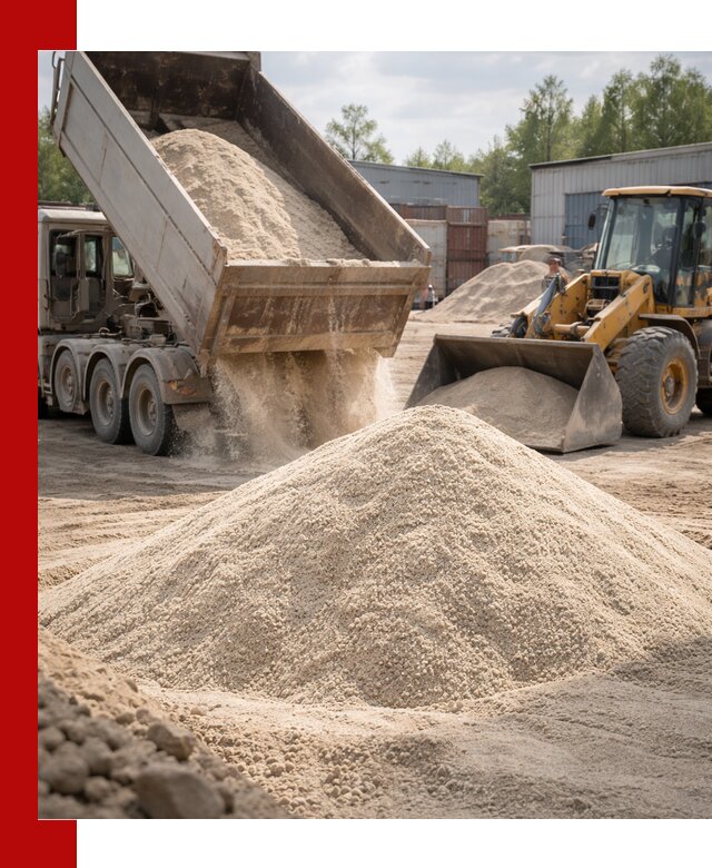 Кварцевый песок с доставкой в Юрге для строительных работ