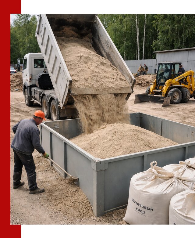 Кварцевый песок для фильтра в Юрге — доставка и качество