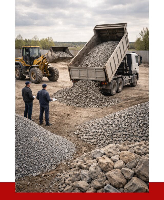 Гравий и камень с доставкой в Юрге от 4492 р. - ПРОНЕРУДЮрг