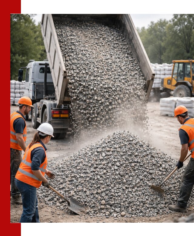Доставка гравия и камня в Юрге оптом и в розницу