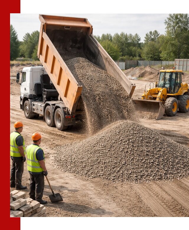 Доставка щебёночно-песчаной смеси ЩПС С7 в Юрге