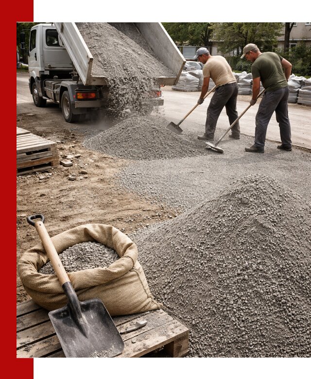 Отсев для тротуарной плитки в Юрге — доставка и укладка