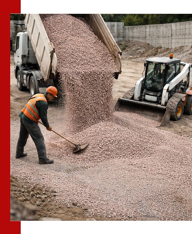 Крошка розовый гранит с доставкой в Юрге от производителя