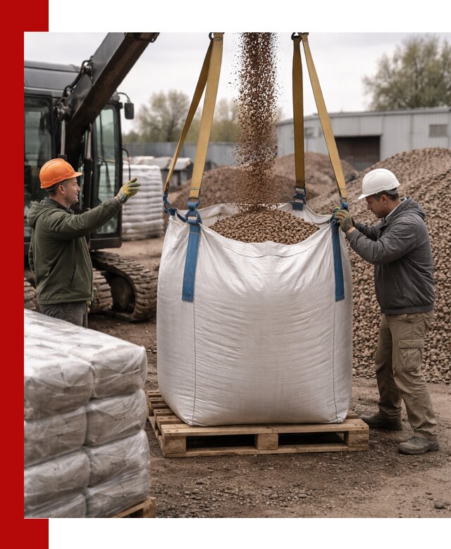 Керамзит в биг-бегах с доставкой в Юрге