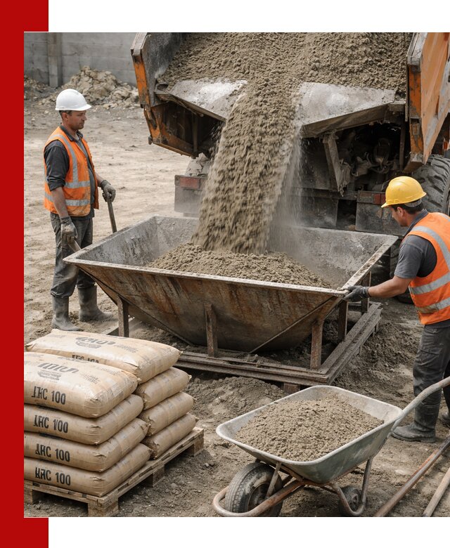 Доставка цементно-песчаной смеси М100 в Юрге