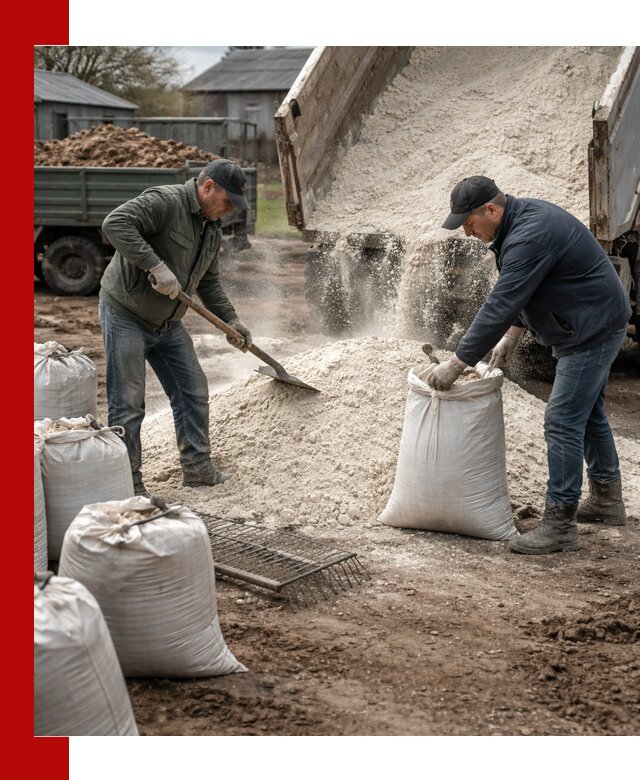 Доставка извести пушонки в Юрге оптом и мелким оптом