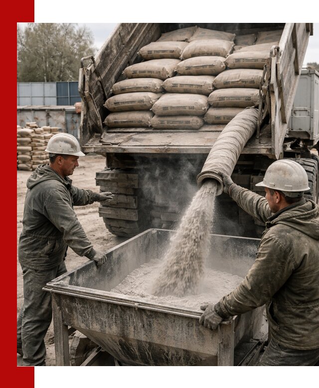 Доставка цемента М400 в Юрге оптом и в розницу