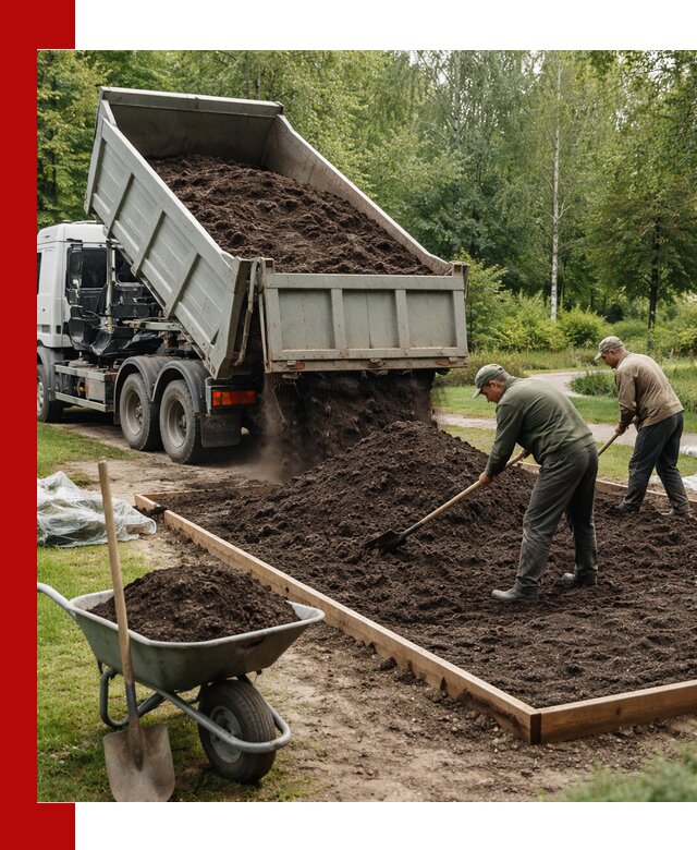 Доставка грунта для озеленения и благоустройства в Юрге