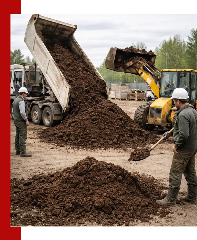Доставка торфа оптом и в мешках в Юрге