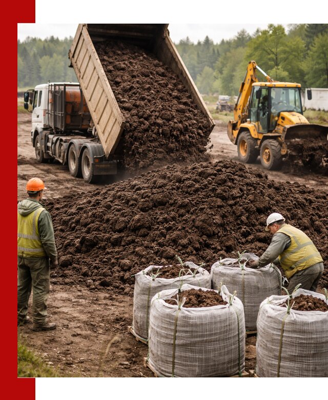 Доставка нейтрального торфа в Юрге оптом и в розницу