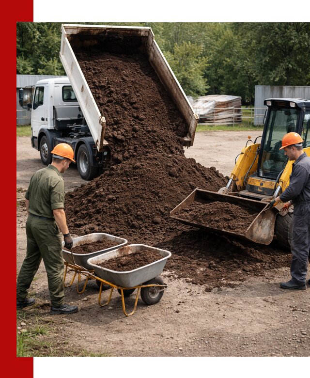 Доставка торфо-земляной смеси в Юрге для огорода и ландшафта