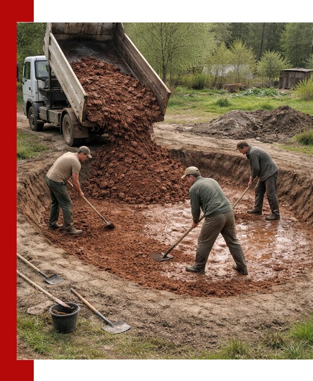 Купить качественную глину для пруда в Юрге