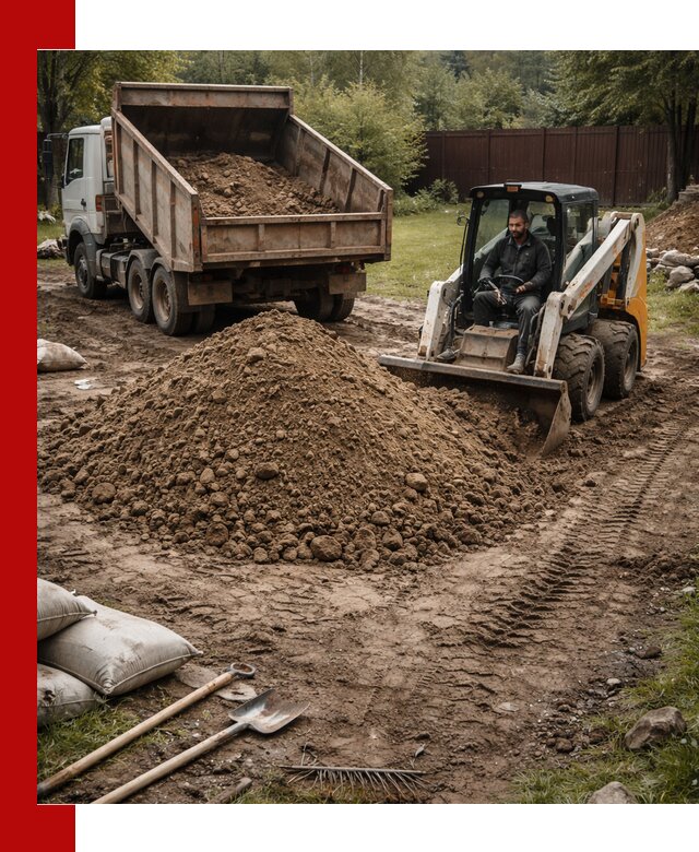 Суглинок для планировки участков в Юрге с доставкой и выгрузкой