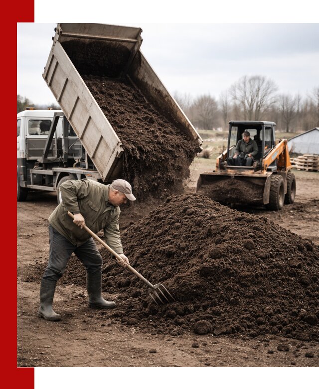 Доставка и продажа перегноя в Юрге быстро и дешево