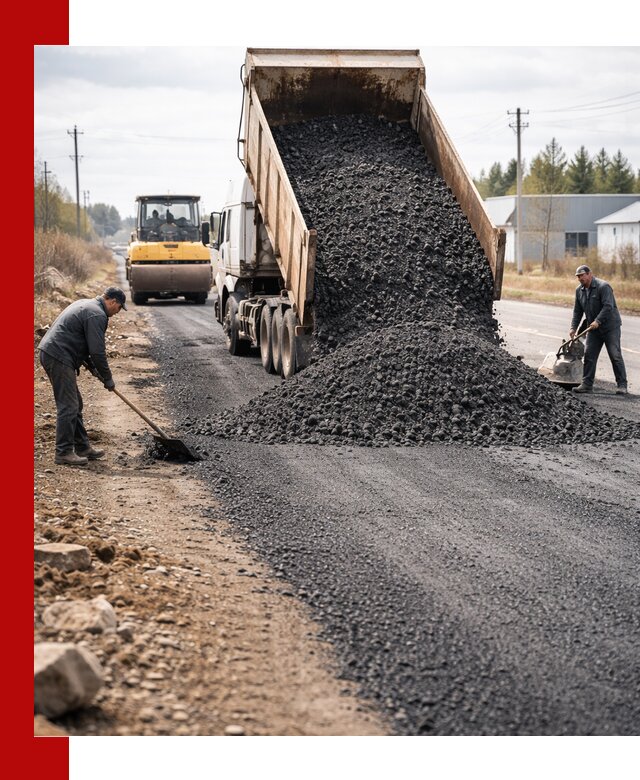 Асфальтовая крошка для дорог в Юрге — поставка и доставка