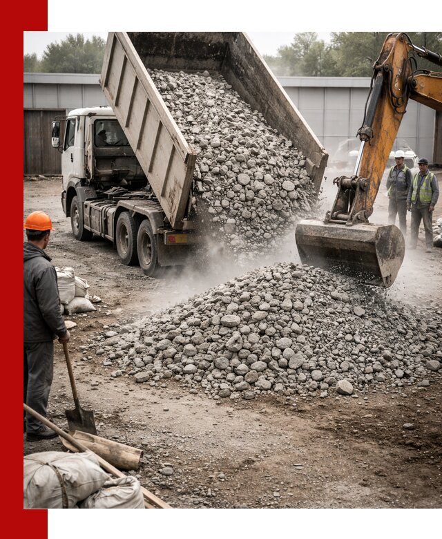 Доставка дробленого бетона в Юрге оптом и в розницу