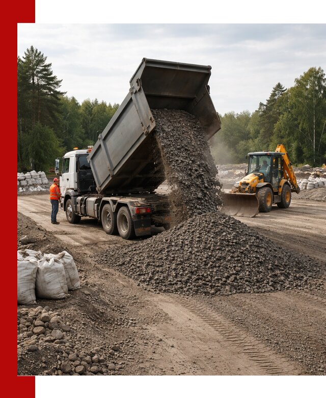 Доставка дробленого асфальта в Юрге для дорожных работ