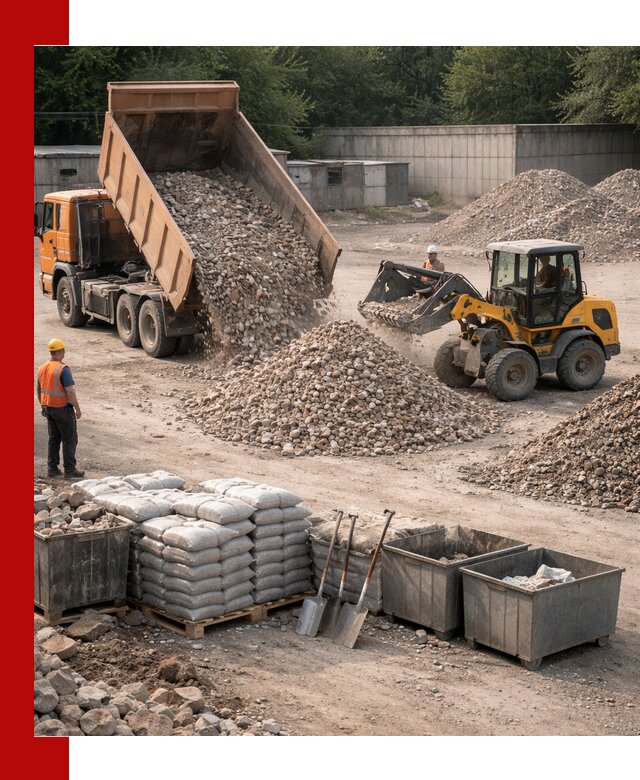 Вторичные материалы для отсыпки в Юрге — поставка и доставка