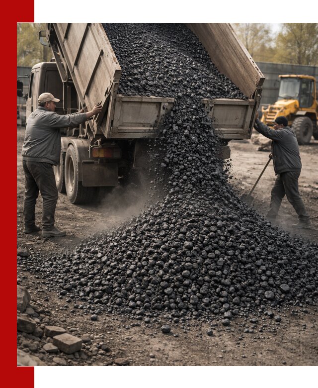 Доставка угля семечка самосвалами в Юрге