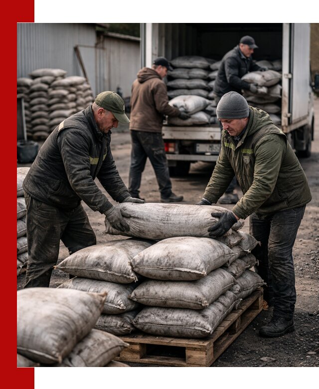 Доставка угля в мешках по выгодным ценам в Юрге