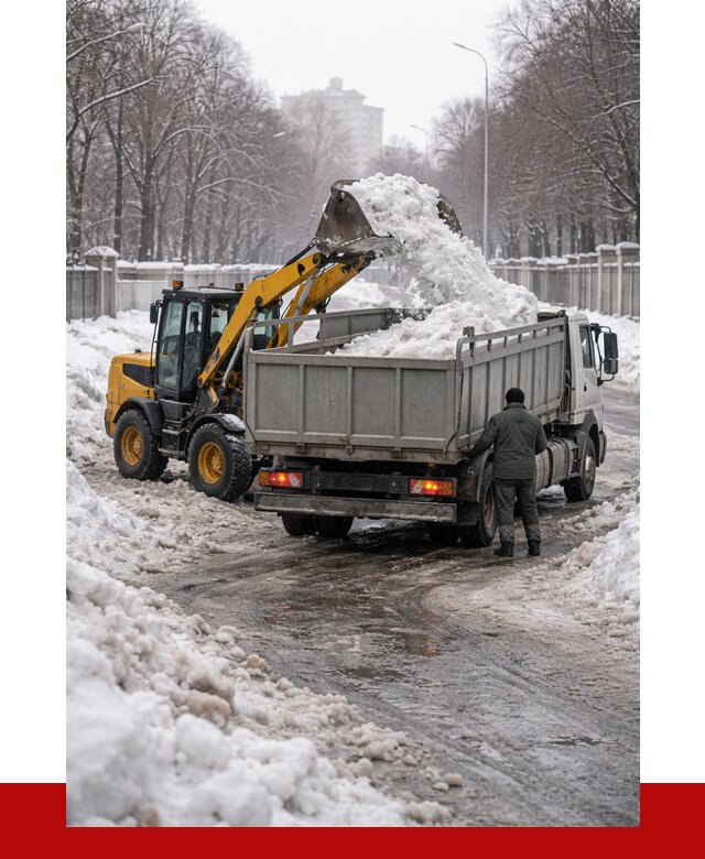 Вывоз снега с погрузкой в Юрге от 3744 р. ПРОНЕРУДЮрг