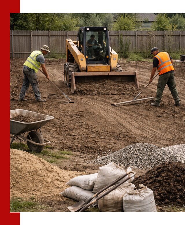 Выравнивание участка под строительство и благоустройство в Юрге