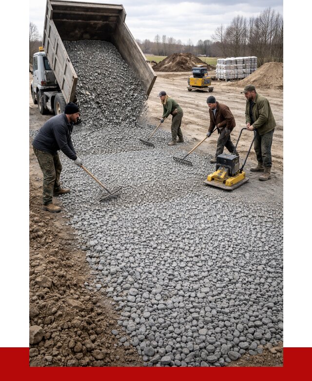 Устройство щебеночной подушки в Юрге от 4813 р. ПРОНЕРУДЮрг